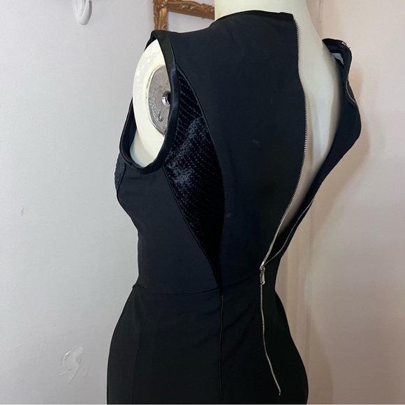 Aquilano Rimondi Black Metallic Dress Size 38 Made In Italy size 38 (XS/4 U.S.) - Picture 3 of 16